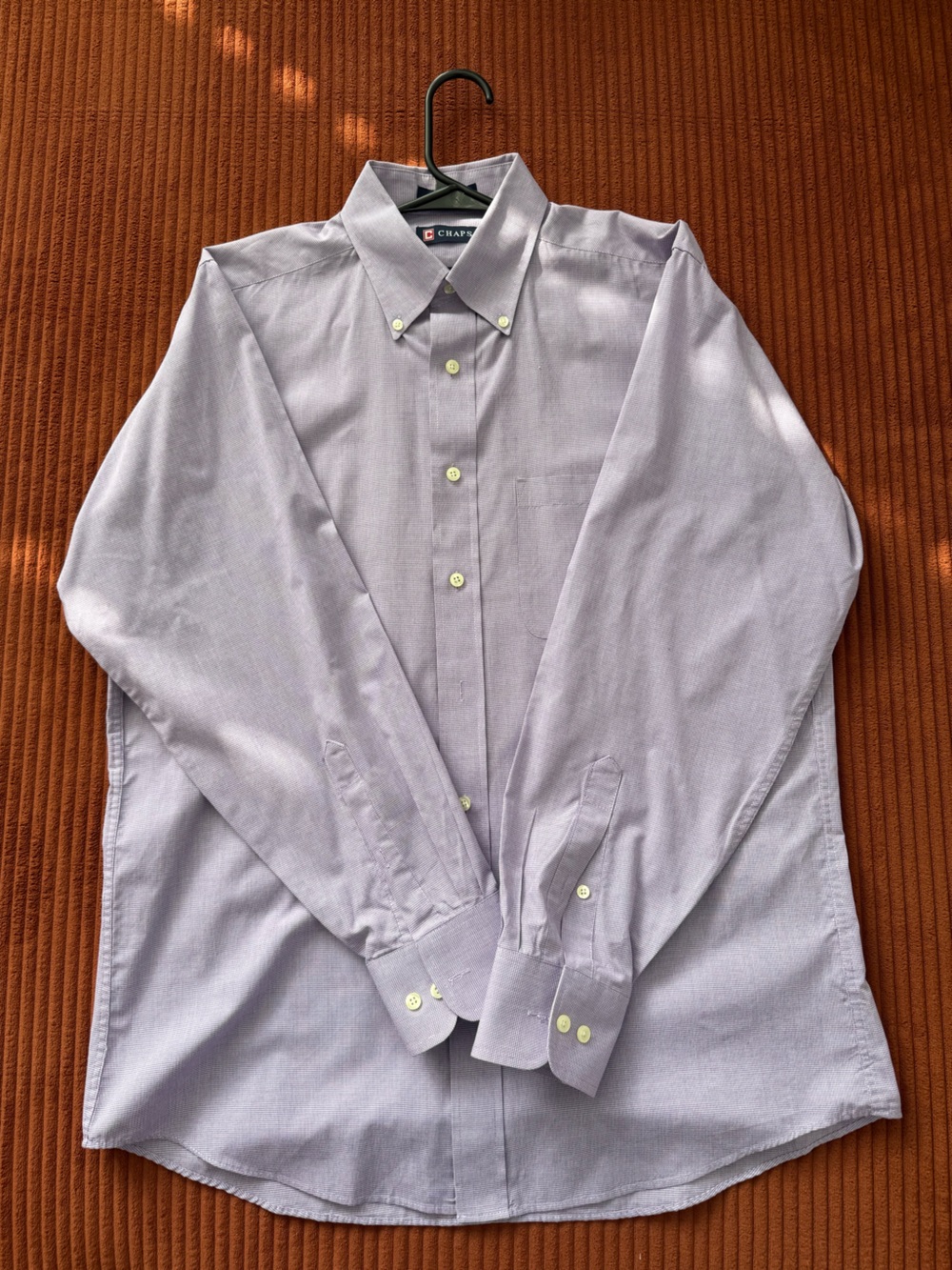 Chaps Men's Light Lavender Button-Down Dress Shirt